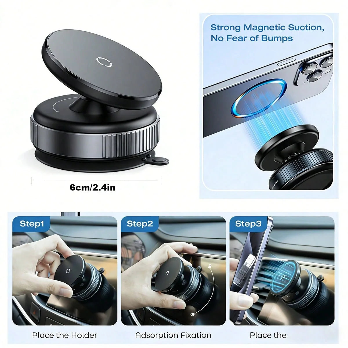 Support Téléphone Magnétique Pliable