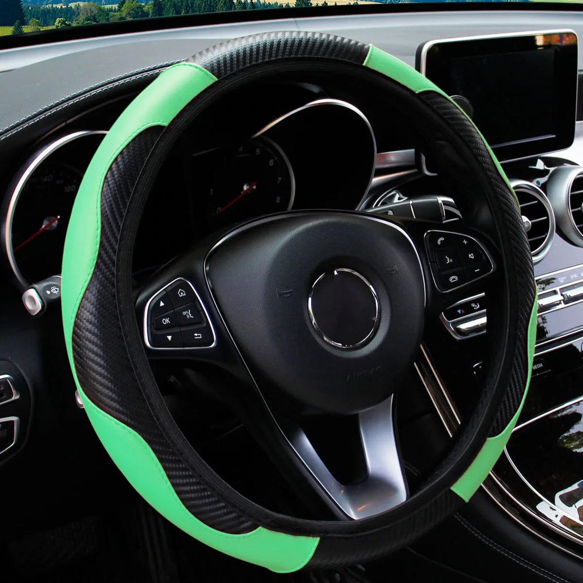 Housse de Volant Effet Carbone